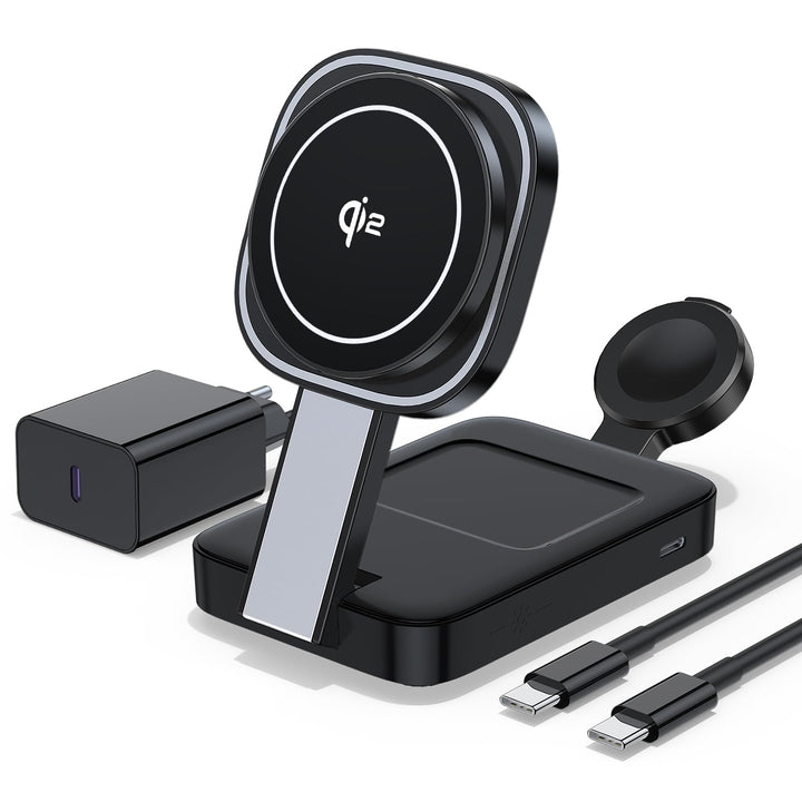 3 en 1 Pliable Station de Charge Pour Apple, Chargeur Induction sans Fil mit Mag-Safe für iPhone 17