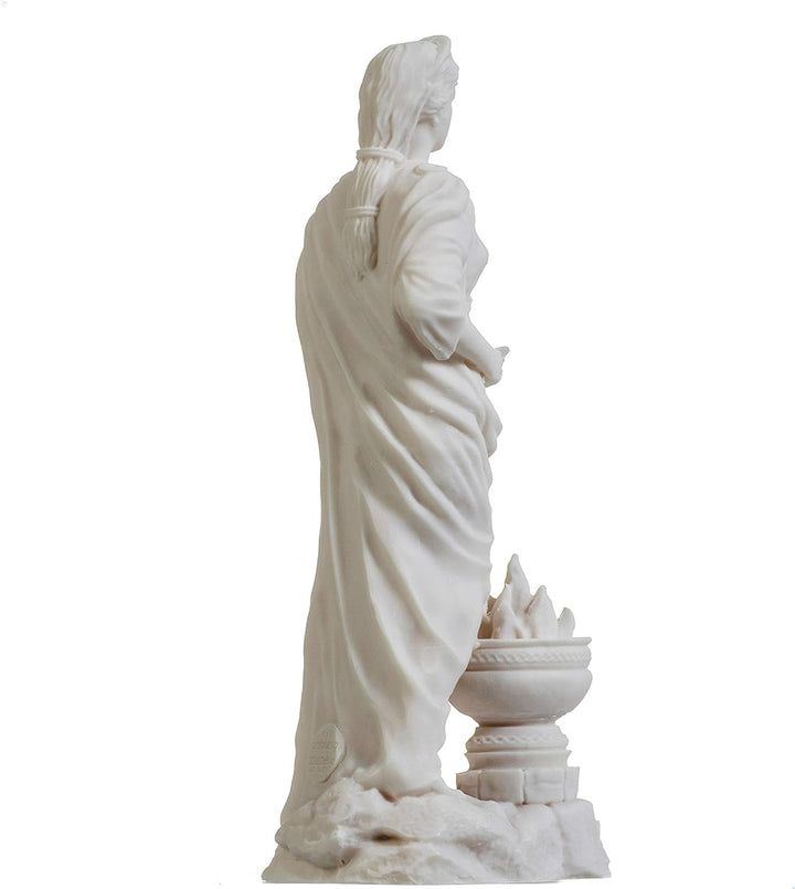 BEAUTIFUL GREEK STATUES Hestia Göttin of The Hearth, Home Family, and The State Alabaster Statue, 22