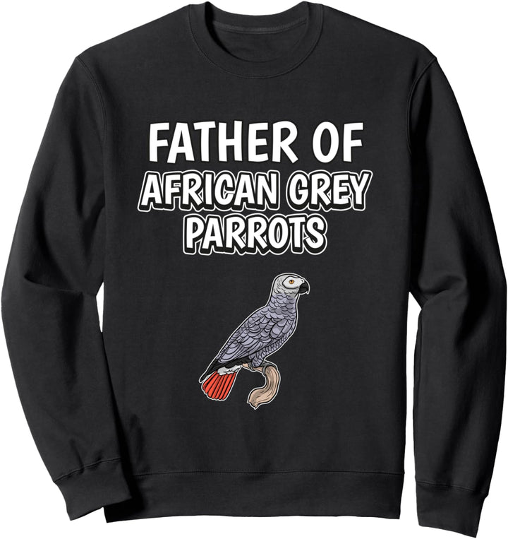 Herren Jungen Papagei Vatertag Afrikanischer Graupapagei Sweatshirt