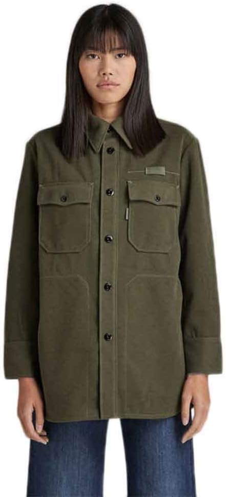 G-STAR Damen Boyfriend Overshirts XS Grün (Lt Hunter D22178-d200-8165), XS Grün (Lt Hunter D22178-d2