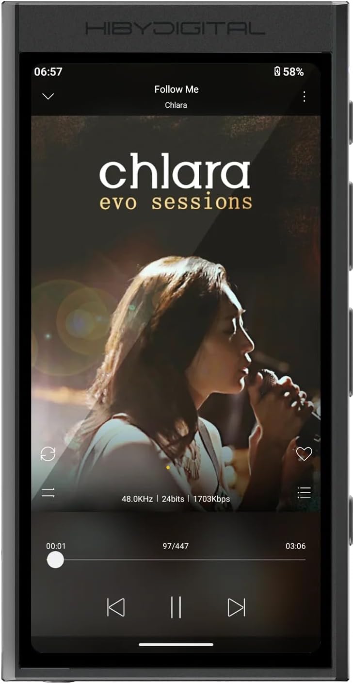 HiBy Digital M300 Digitaler Audio-Player mit integriertem Lautsprecher, Android 13 OS, Bluetooth, WL