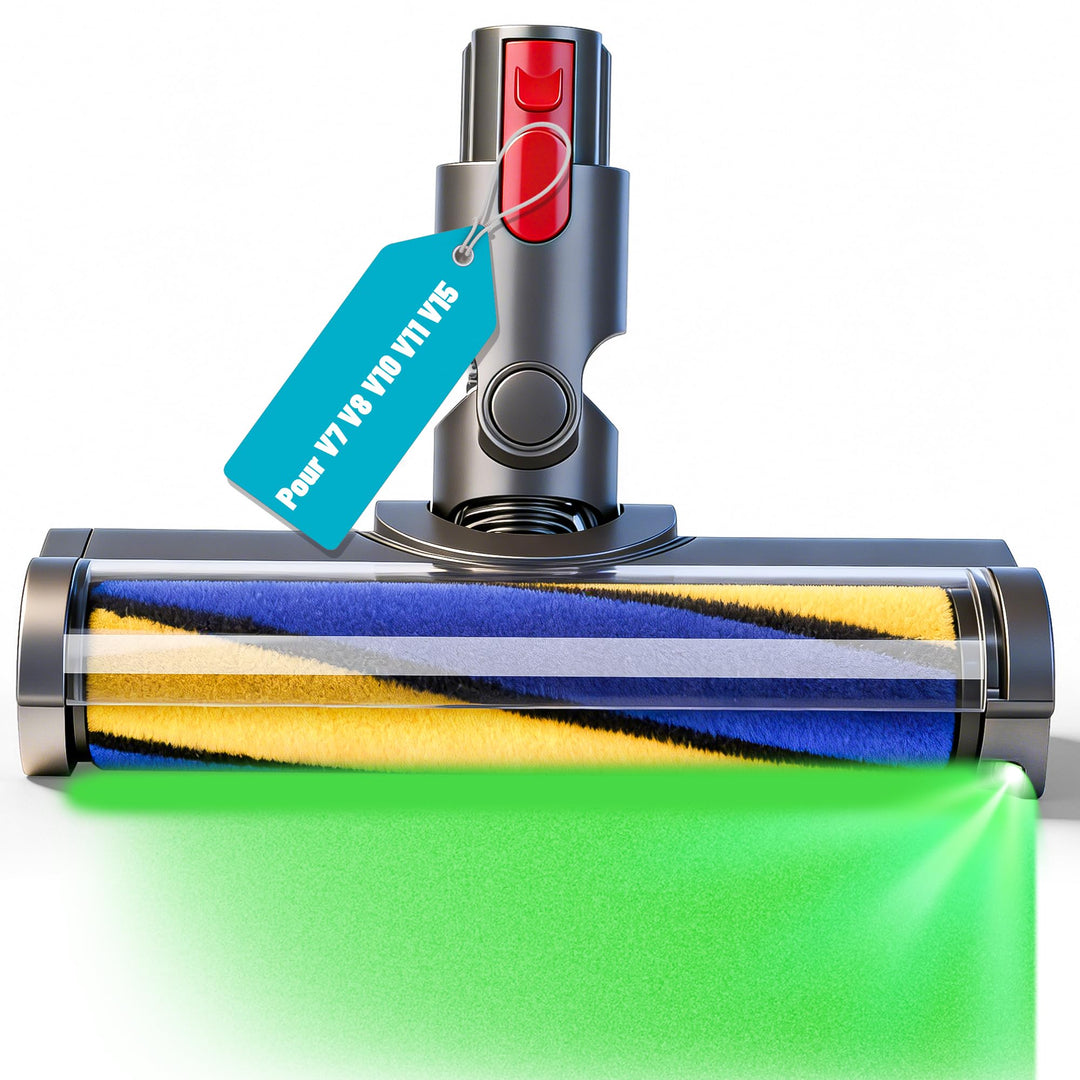 Bodendüse für Dyson V7 V8 V10 V11 V15 Staubsauger Bürste Ersatzteil Softwalze Bodenbürste mit LED-Li