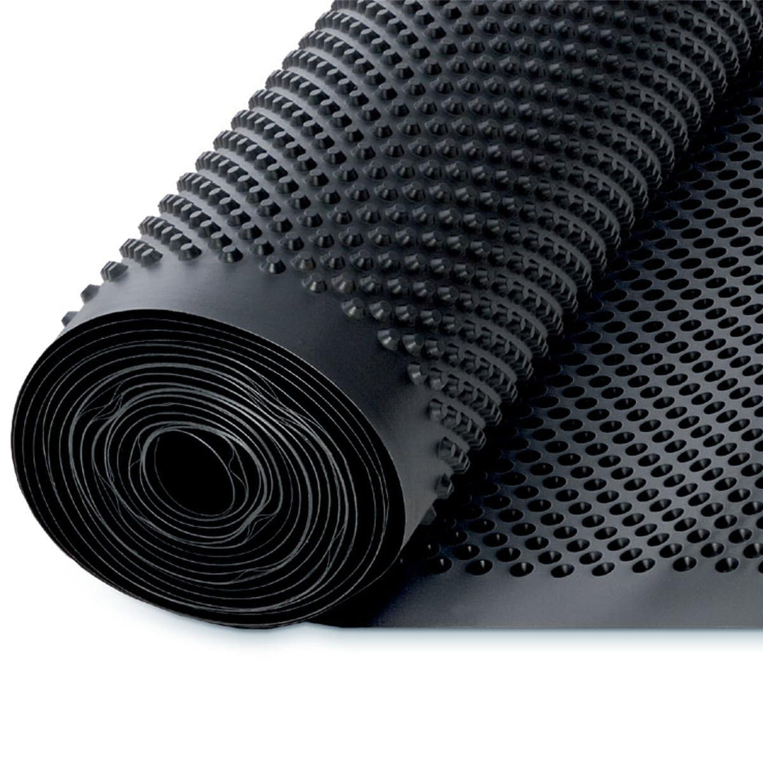 jafo Drain Noppenbahn 1,0 m × 20 m (20 m²) – Noppenfolie/Drainagebahn 8 mm aus HDPE für Kellerwand &amp;