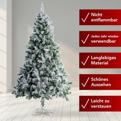 Xonic® Claus künstlicher Weihnachtsbaum Grün - 5 Grössen: 120-240cm - Realistischer Tannenbaum mit M