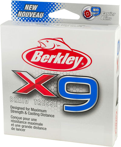 Berkley X9 geflochtene Angelschnur – 9-fache geflochtene Schnur zum Salzwasser- und Süsswasserangeln