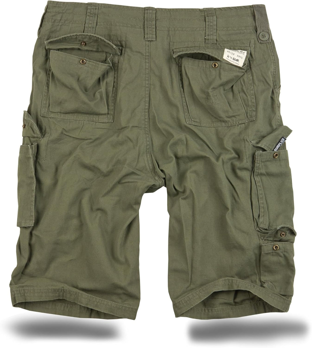 Trooper Herren Cargo Shorts Lightning Edition Bermuda Kurze Hose Vintage (S-7XL) S Oliv, S Oliv