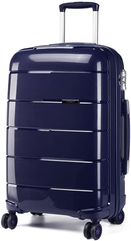 KONO Kabinentrolley 55x40x20 Leicht Kleiner Koffer Trolley Handgepäck Hartschale Reisekoffer mit 4 R
