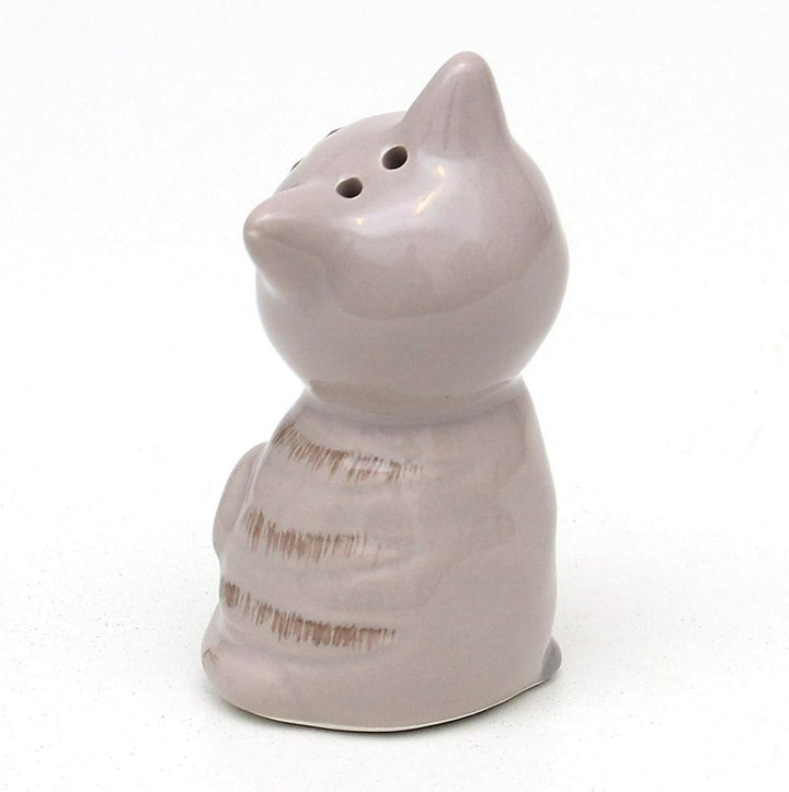 Dekohelden24 2er Set Keramik Salz-/ Pfefferstreuer/Gewürzstreuer als Katzen, Masse ca. 7 x 6 x 7 cm.