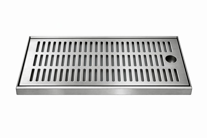 Tropfblech zum Auflegen 2 Teilig aus Edelstahl 440x195x27mm