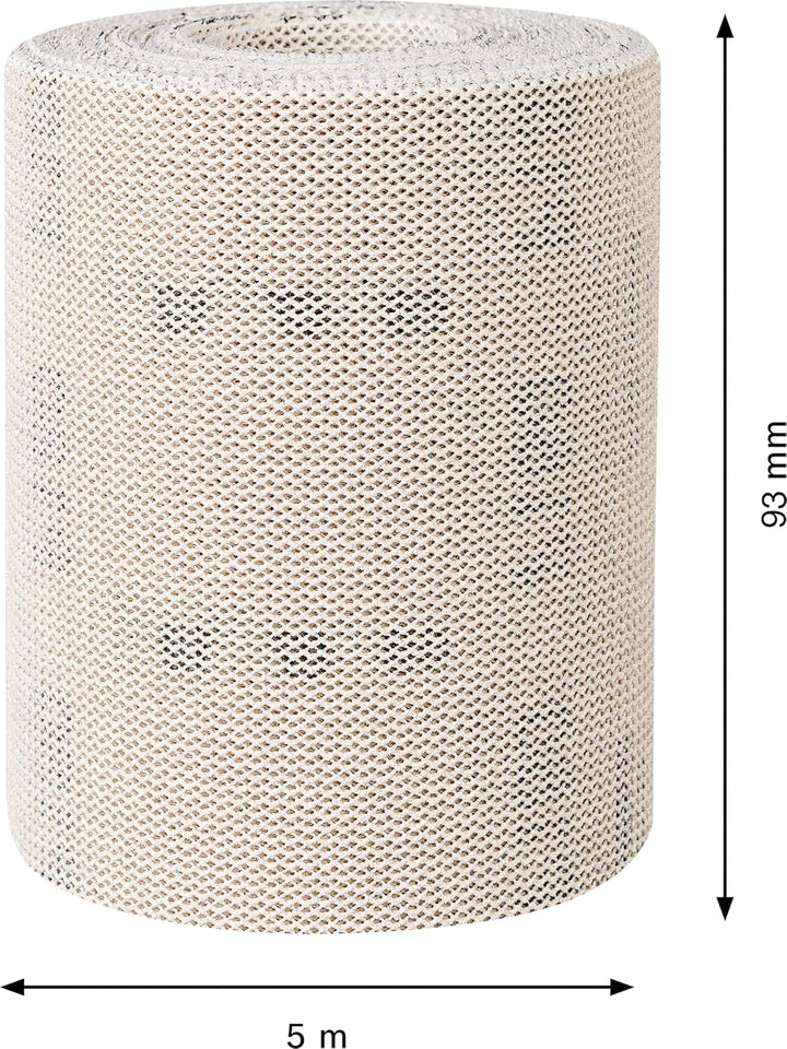 Bosch Accessories 1x Expert M480 Netzstruktur Schleifrolle (für Hartholz, Farbe auf Holz, Breite 93