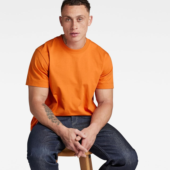 G-Star RAW Herren Essential Loose T-Shirts S Orange (Orange D23471-c784-1018), S Orange (Orange D234