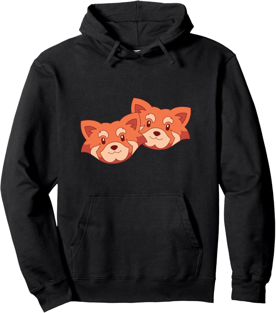Chinesisches Zoo Tier Roter Pandabär Asien Roter Panda Pullover Hoodie