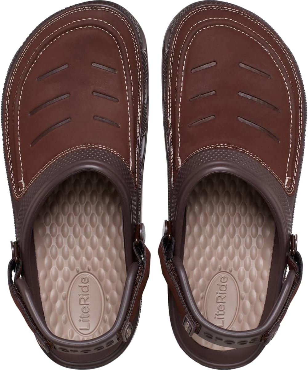 Crocs Men's Yukon Vista LiteRide Clog 41/42 EU Braun, 41/42 EU Braun