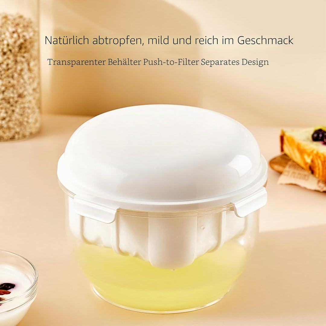 Joghurtsieb, Joghurt-Molke-Trenner, Griechischer Joghurt-Maker-Filter mit Ultrafeinem Netz, für Dick
