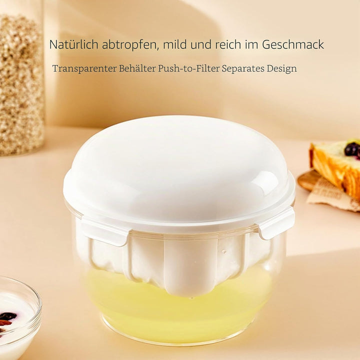 Joghurtsieb, Joghurt-Molke-Trenner, Griechischer Joghurt-Maker-Filter mit Ultrafeinem Netz, für Dick