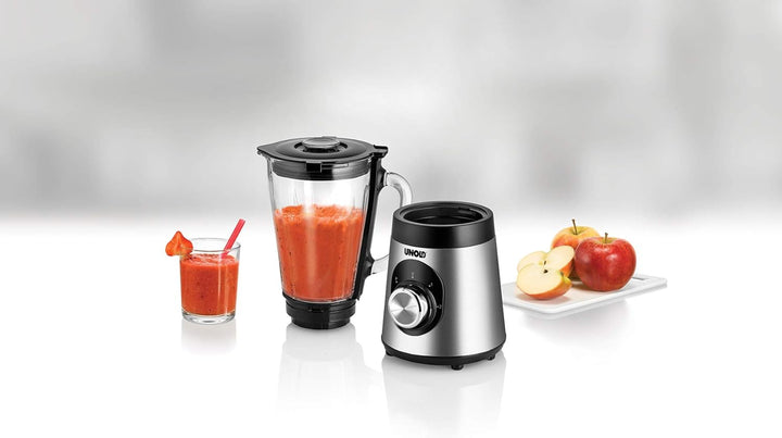 Unold 78625 Standmixer Edel - 1,5 L Volumen, Schwarz, bis 25000 U/Min, mit Edelstahlmesser, BPA-frei