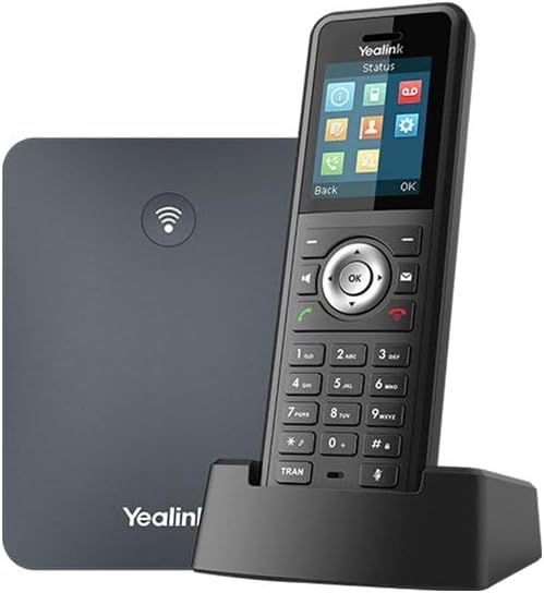 Yealink W79P DECT IP Telefon System (W70B Basis + W59R Handset) Schwarz W79P (Basis W70B und W59R Mo