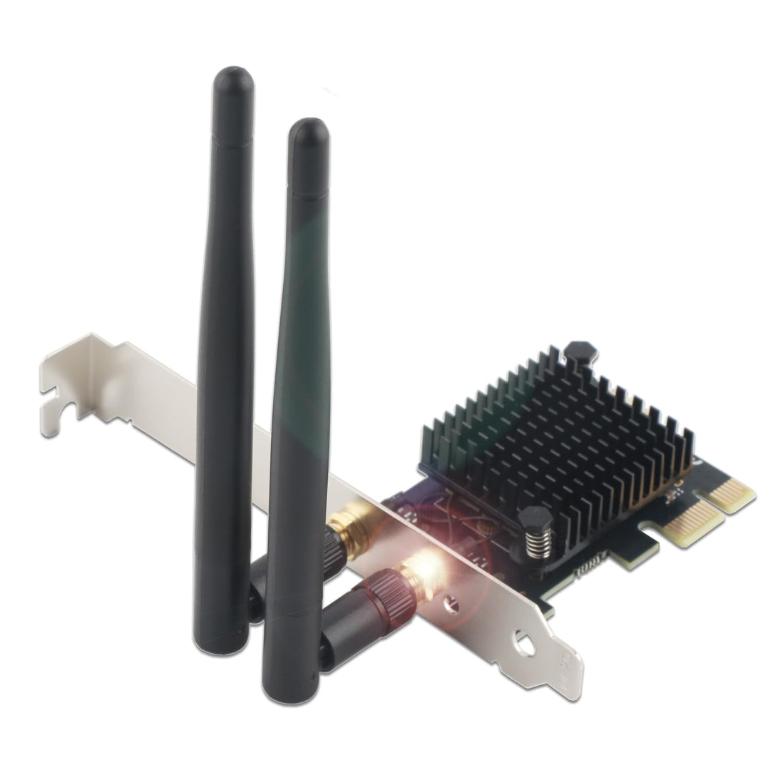 Ziyituod PCIe WiFi Karte für PC, WLAN Wireless-AC 1200Mbps PCI-E Wireless Netzwerkkarte 802.11ac Dua