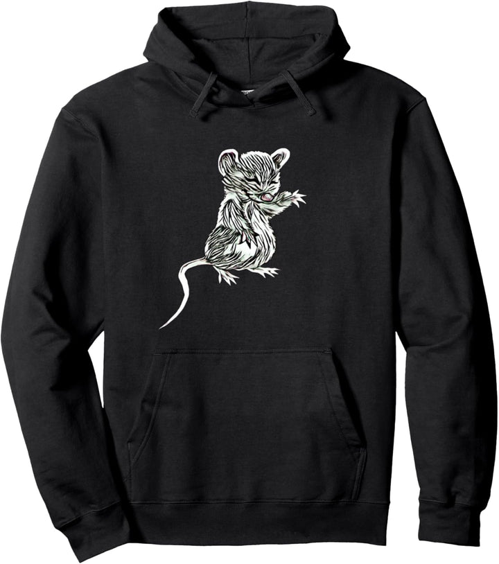 Ratte Motiv Pullover Hoodie