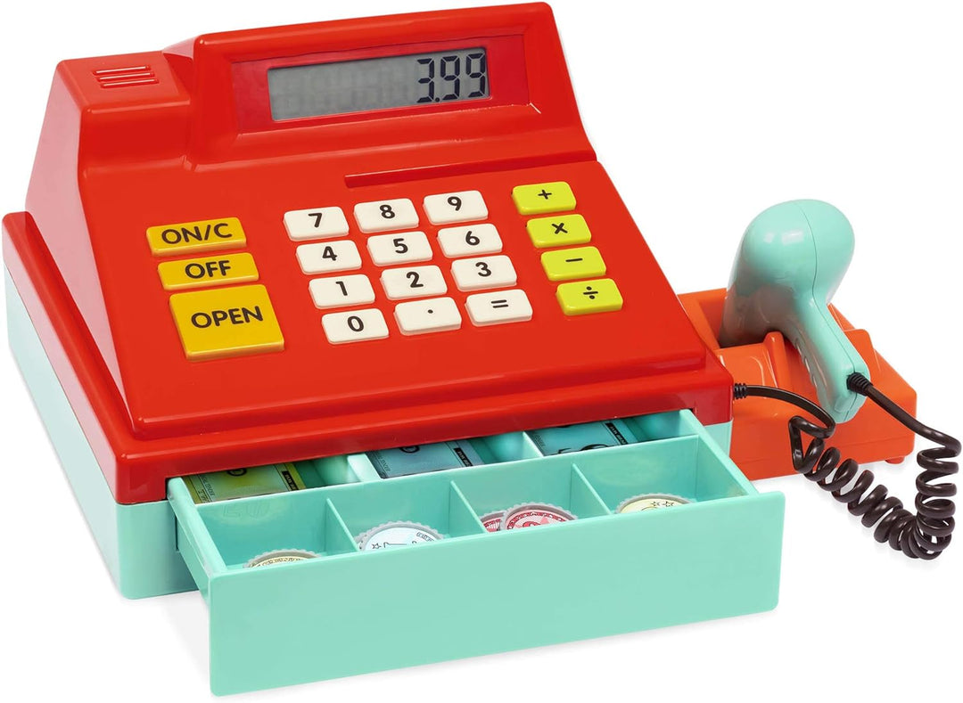 Battat Spielkasse Kinder mit Scanner und Sound, Kasse Spielzeug, Spielzeugkasse, elektronische Super