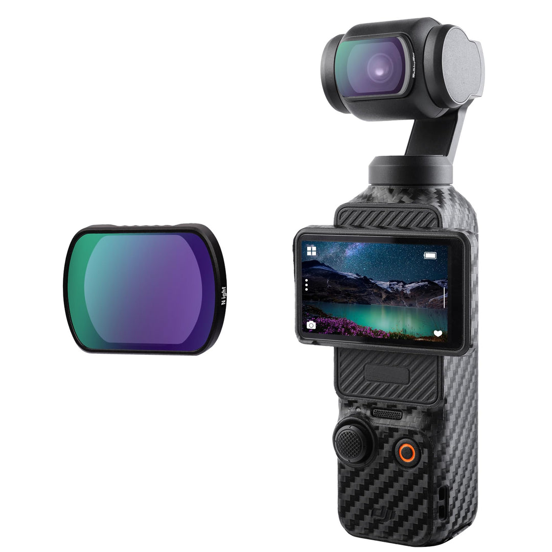 WalkingWay Anti-Lichtverschmutzungsfilter für DJI Osmo Pocket 4 & Pocket 3, Erhöht Kontrast & Klarhe