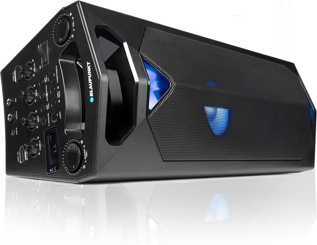 BLAUPUNKT PS 500 Party-Lautsprecher, Musikanlage mit integriertem Akku, 40W RMS, Bluetooth, USB, Aux