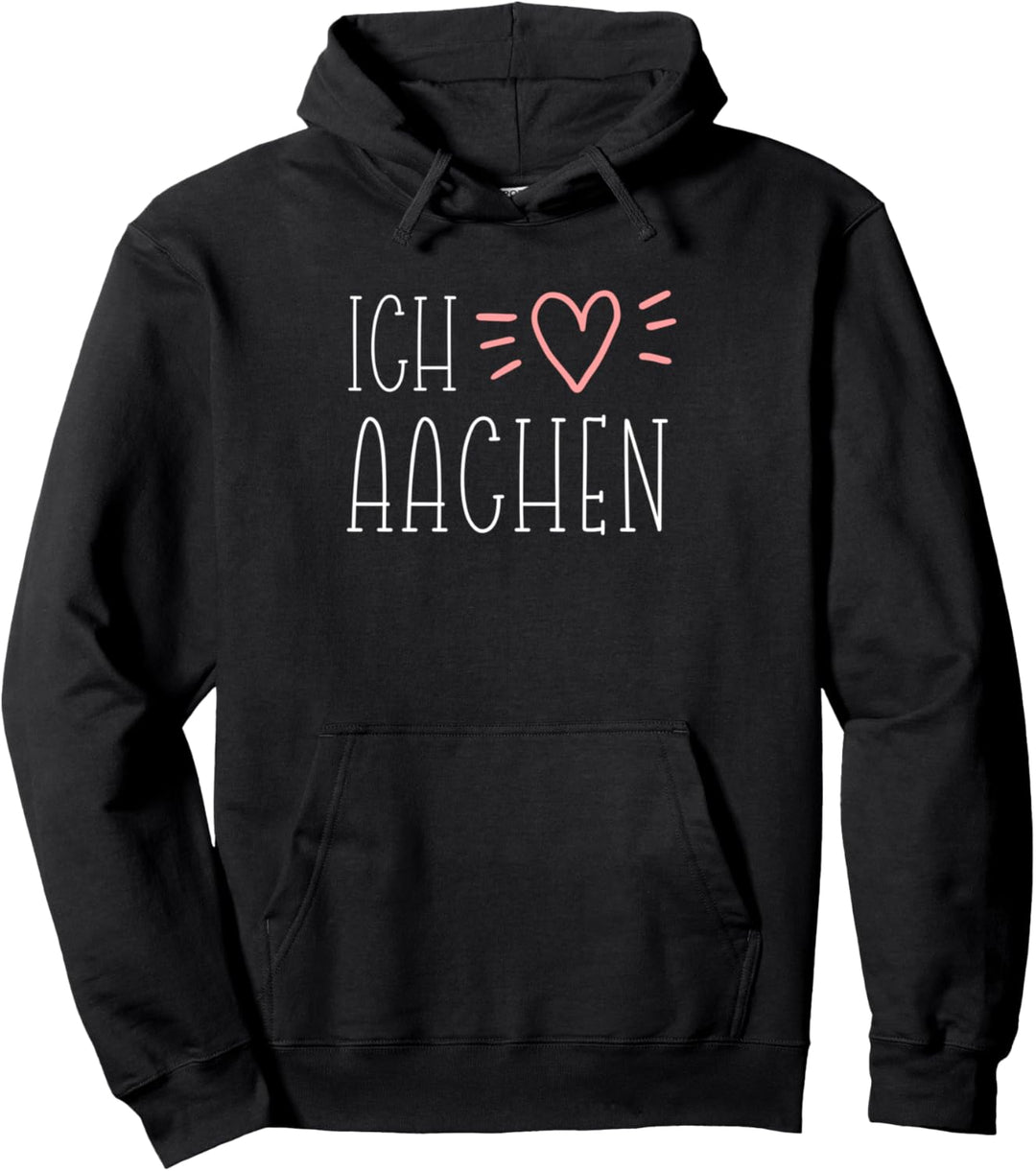 Ich liebe Aachen Herz Souvenir Geschenk Pullover Hoodie
