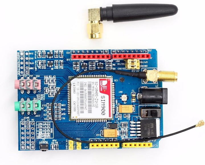 TECNOIOT SIM900 GPRS/GSM Shield Development Board Quad-Band Module with Antenna | SIM900 GPRS/GSM-Sc