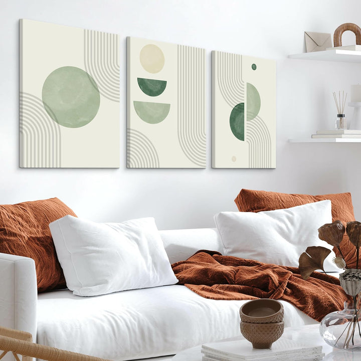 Muralo - Wandbilder Set - Leinwand Bilder Set Aufhängefertig - Bilder für Wohnzimmer Schlafzimmer -