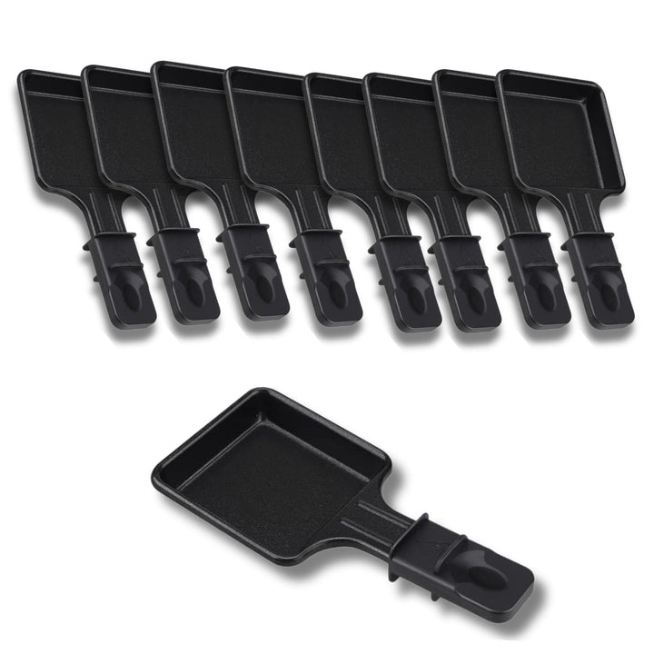 SOS ACCESSOIRE Raclette-Pfannen, antihaftbeschichtet, 1 bis 12 Stück, quadratisch, kompatibel mit Te