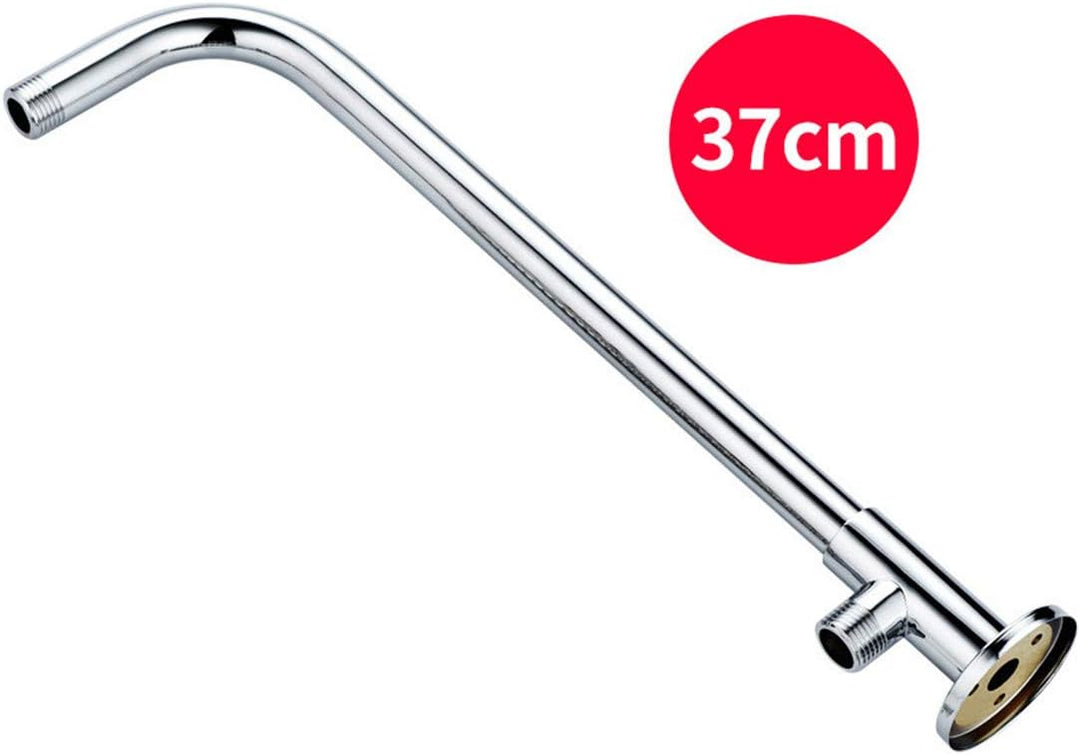 Melairy Verchromter, glänzend hängender Duscharm mit Messinghalterung 37 cm Wandmontage Duscharm aus