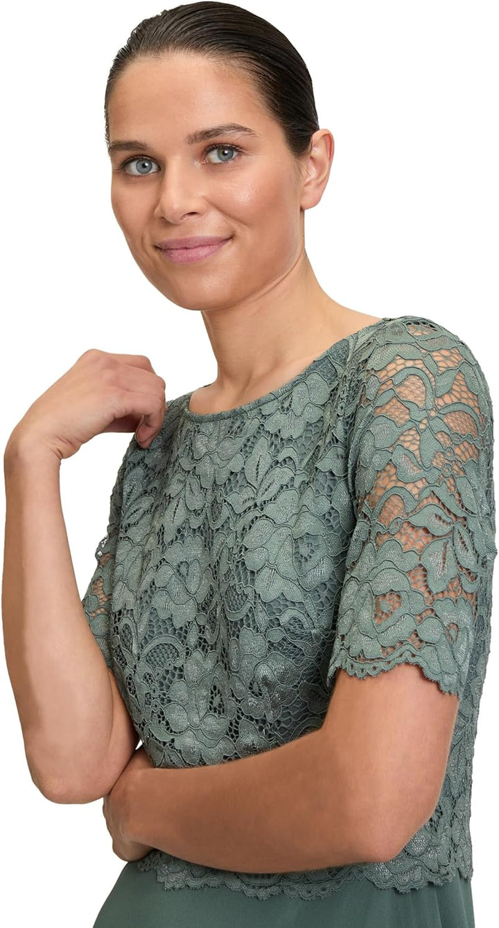 Vera Mont Damen Cocktailkleid mit Spitze Eucalyptus Leaf,38 40 Eucalyptus Leaf, 40 Eucalyptus Leaf