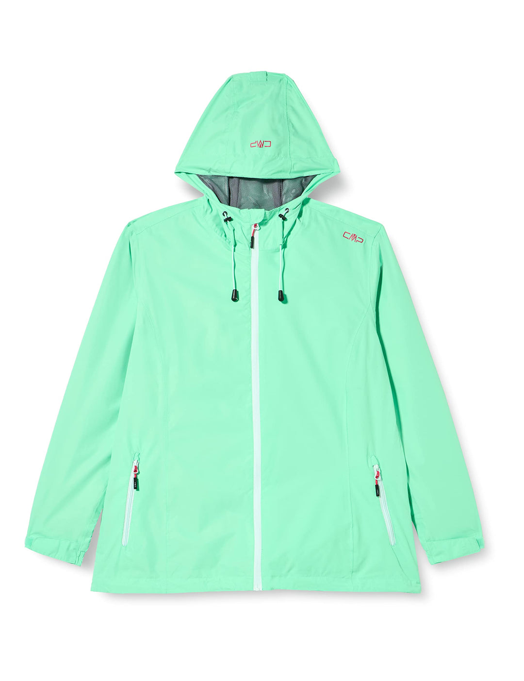 CMP Damen Regenjacke Woman Rain Jacket Fix Hood D44 Minze, D44 Minze
