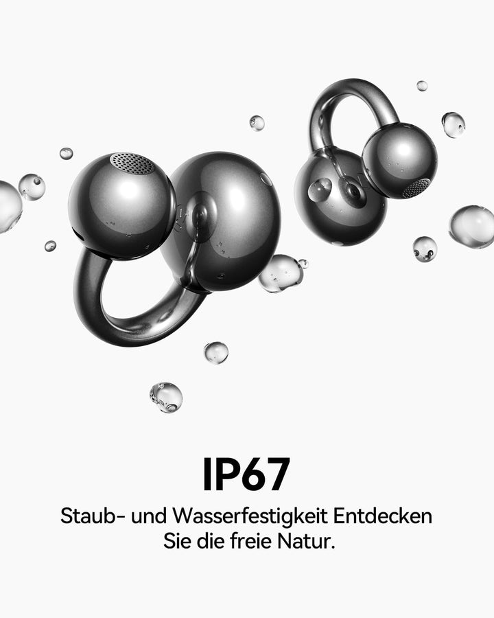 SANAG S7SUltra Open Ear Kopfhörer, Clip On Earbuds Kabellos Dyna HiFi, Bluetooth 6.0, 40H Spielzeit,