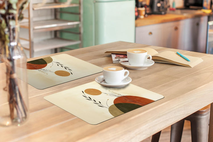 KitchenYeah© Platzsets Abwaschbar 6-Teilig 45x30 cm Tischsets Platzdeckchen Platzset Unterlage Tisch