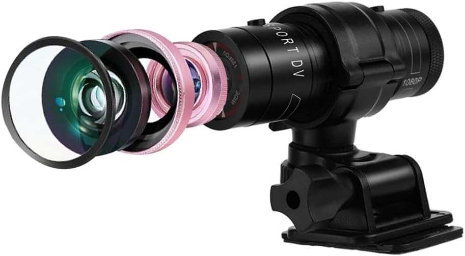 CCYLEZ Full HD 1080P 30fps -Sport-DV-Kamera, wasserdichte IPX-4-Fahrrad-Motorradhelm-Action-DVR-Vide
