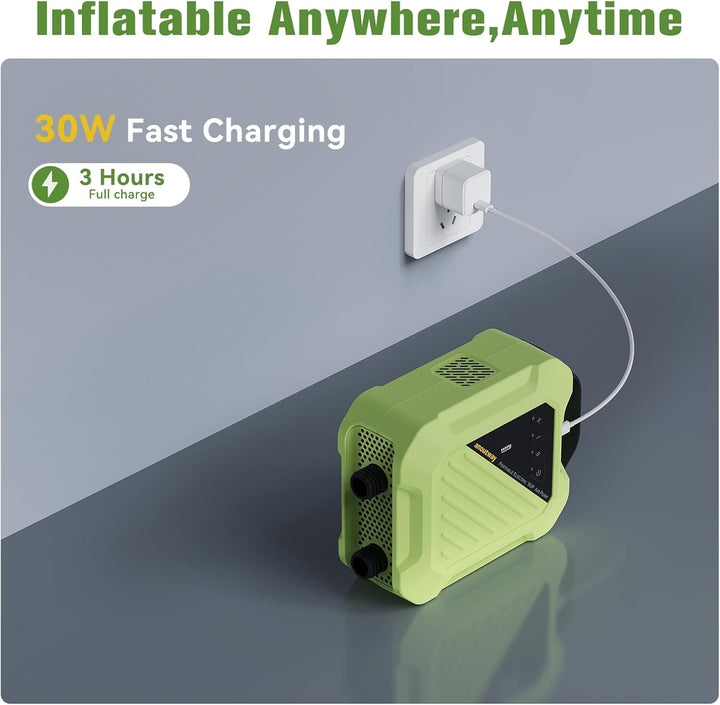 SUP Pumpe Elektrisch Akku, 20 PSI Hochdruck Auto-Off Paddle Pumpe | Elektrische Luftpumpe für Aufbla