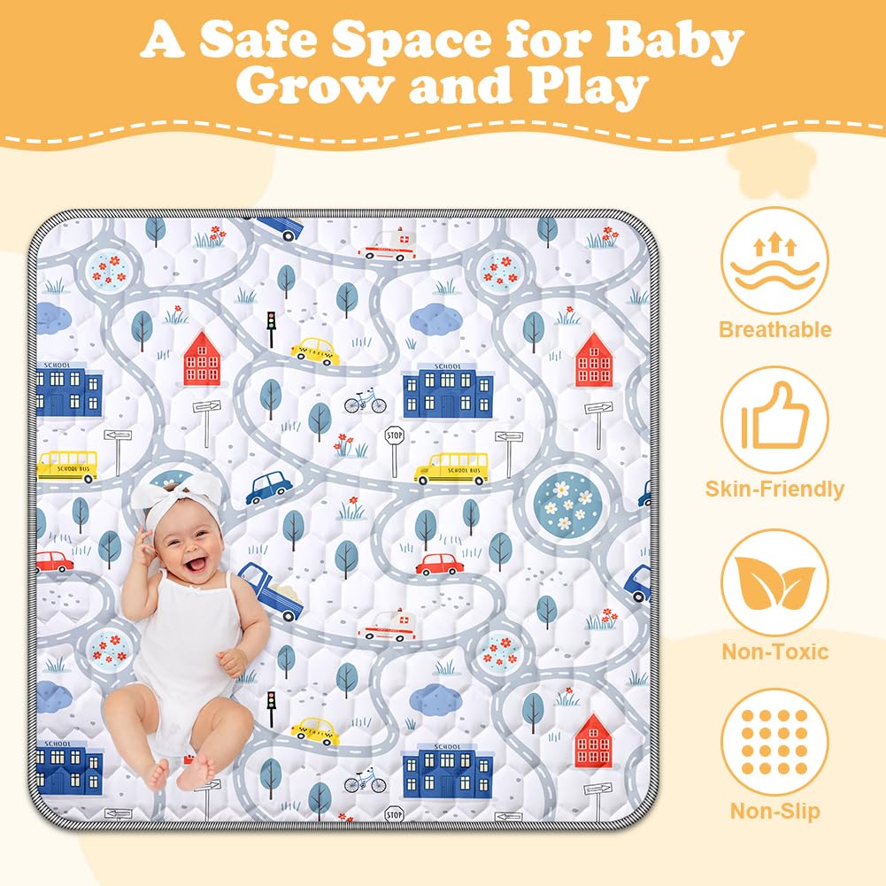 Aolso Baby Spielmatte, Baby Krabbelmatte, Faltbare Spielmatte, Krabbeldecke, Kleinkind Aktivität-Spi