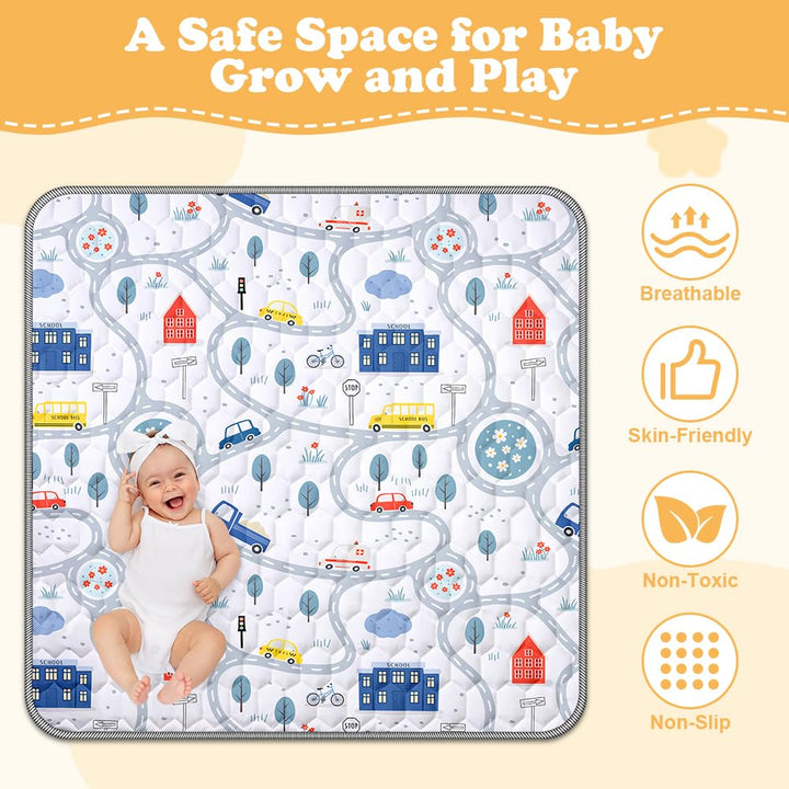 Aolso Baby Spielmatte, Baby Krabbelmatte, Faltbare Spielmatte, Krabbeldecke, Kleinkind Aktivität-Spi