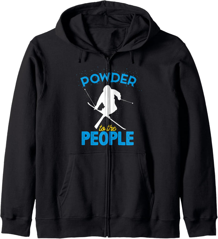 Powder To The People Mountain Alpine Ski Downhill Kapuzenjacke