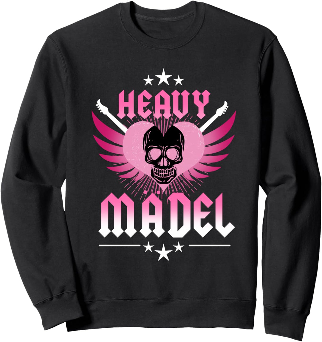 Heavy Mädel T-Shirt | Metal Metalfan Rocker Biker Geschenk Sweatshirt