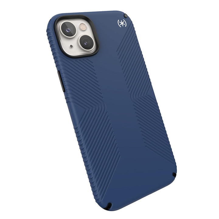 Speck Presidio Grip 2 Schutzhülle für Apple iPhone 14 Plus, Küstenblau Coastal Blue/Black/White, Coa