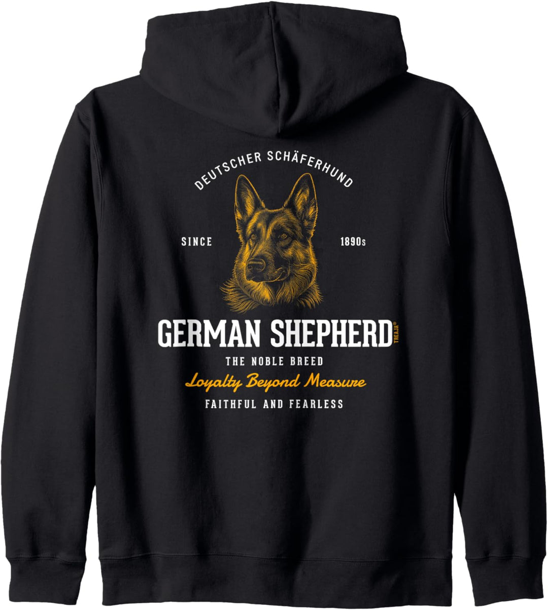 Vintage-stil Retro Deutscher Schäferhund Kapuzenjacke