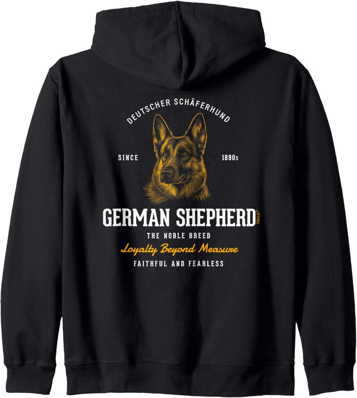 Vintage-stil Retro Deutscher Schäferhund Kapuzenjacke