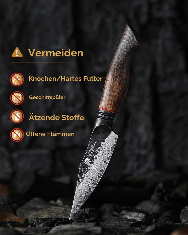 XINZUO 10,7cm Obstmesser 67 Schichten Damaststahl Schälmesser -Damastmesser Scharfe Küchen Gemüsemes