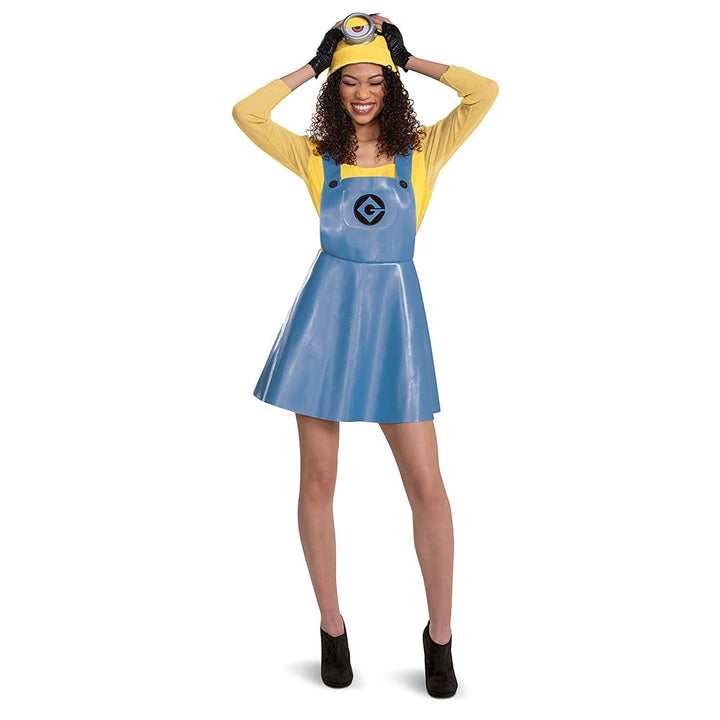 Disguise Minion Kleid Kostüm für Erwachsene, Mehrfarbig, Medium (8-10) US Mehrfarbig Medium (8-10) U