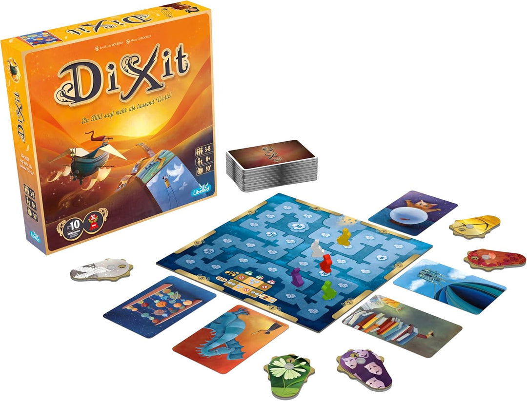 Asmodee, Dixit, DE-Version, Grundspiel, EIN Bild SAGT mehr als tausend Worte, Kreatives Familienspie