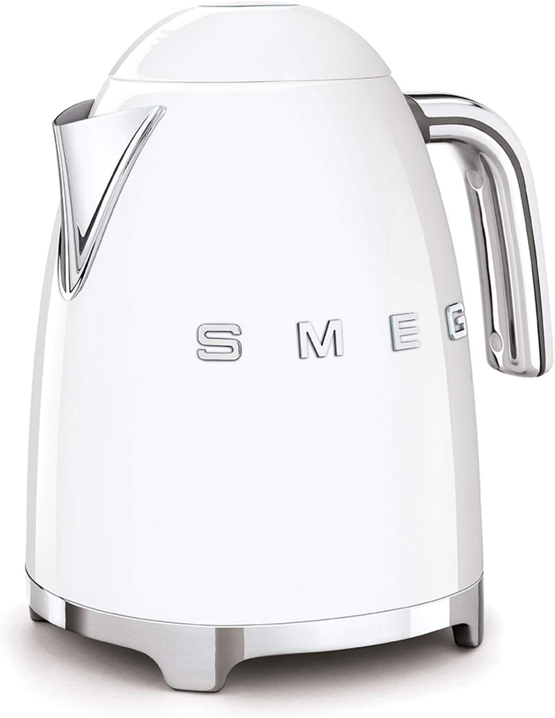 Smeg Elektrischer Wasserkocher KLF03WHEU, Edelstahl, 1.7 liters, Weiss, Weiss