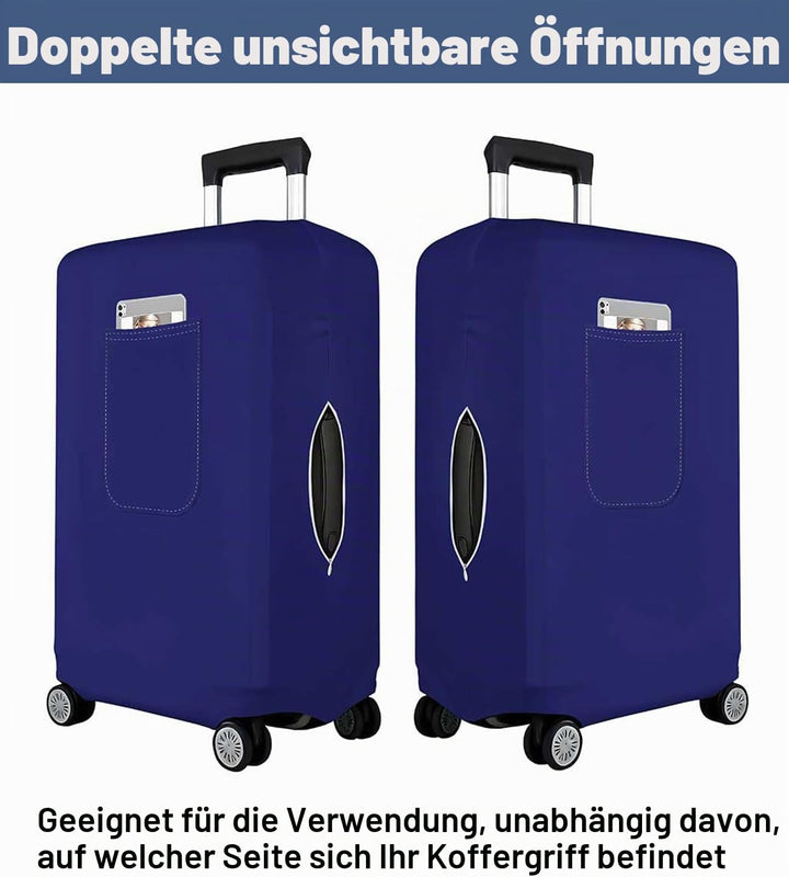 Morbuy Elastisch Kofferschutzhülle, Gross Kofferhülle Blau mit Reissverschluss, Suitcase Luggage Cov