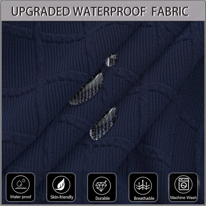 SHENGYIJING 1/2/4/6 PCS Diamond Lattice FStretch wasserdichte XL Stuhlhussen für Esszimmer, Spandex